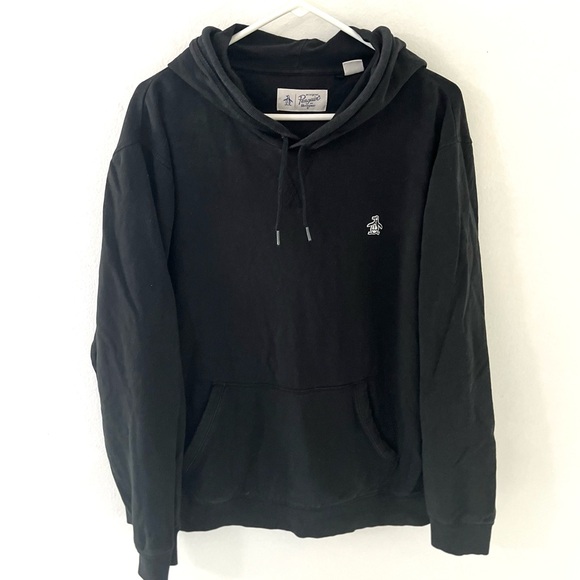 Original Penguin Pullover Black Hoodie, Size: XL - Picture 1 of 5